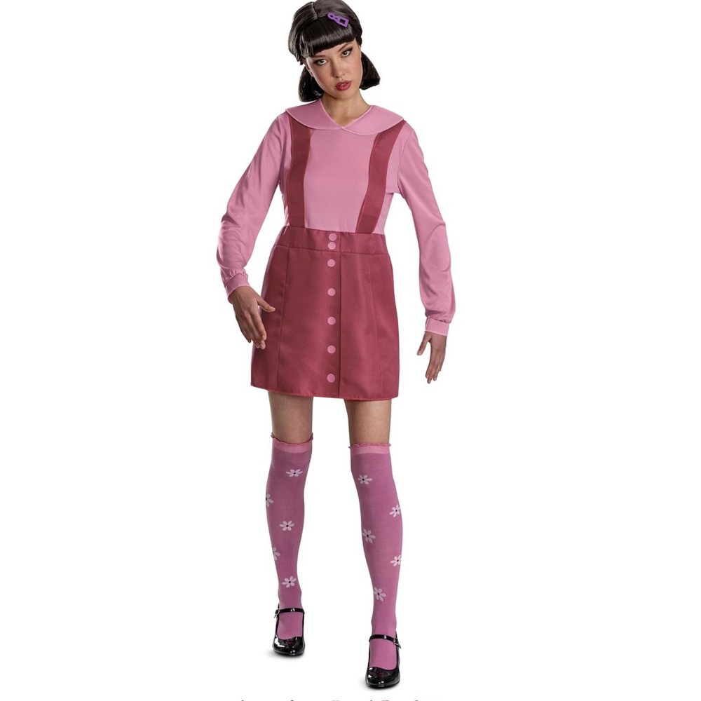 Netflix Squid Game 2 Young-Hee Doll Costume Red Light Green womens Small 4-6